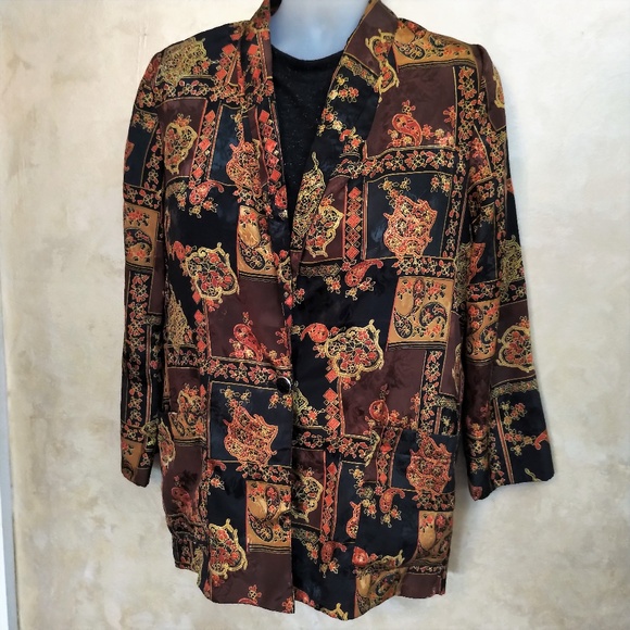 Vintage Jackets & Blazers - Vintage Kensington Square Jacket EUC XL